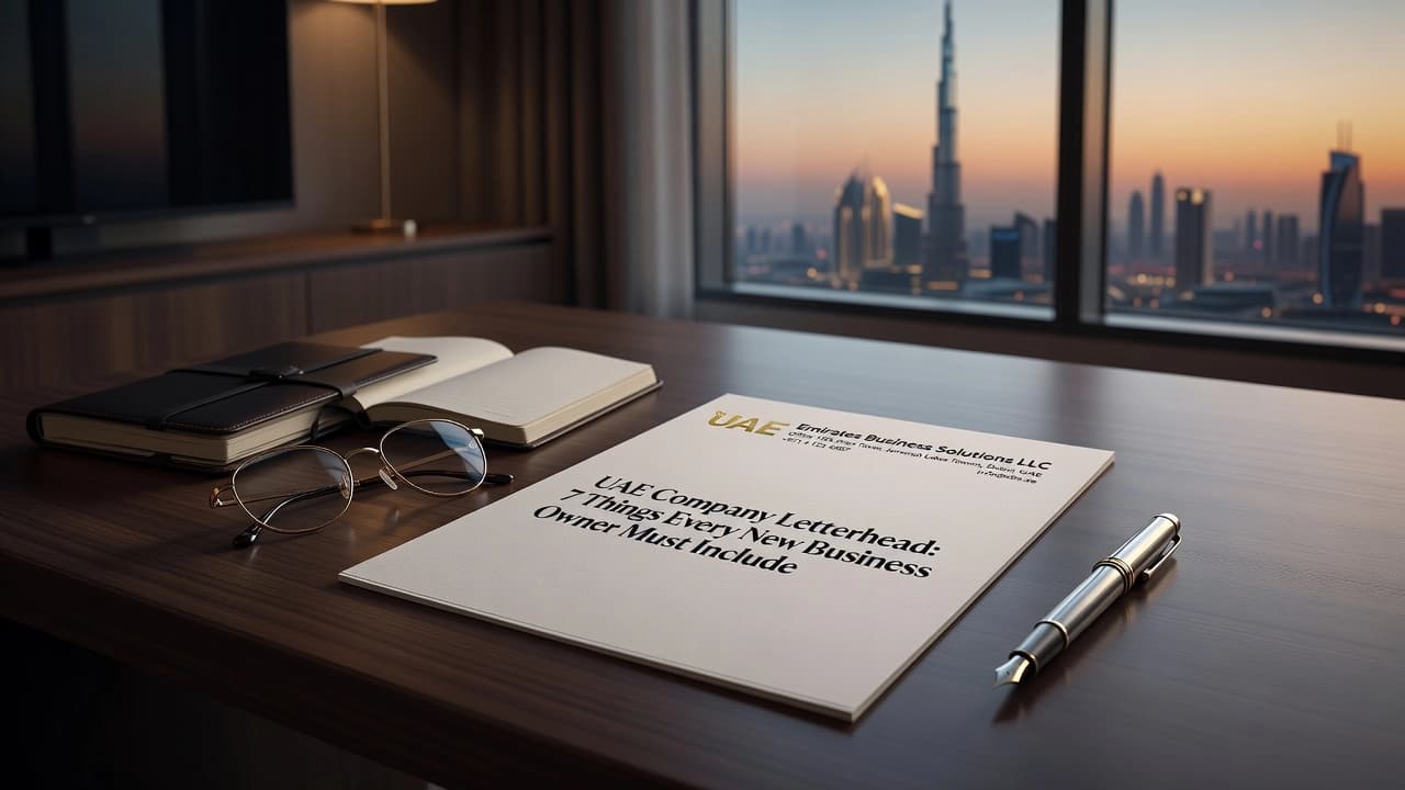 UAE Company Letterhead: 7 Things Every New Business Owner Must Include
